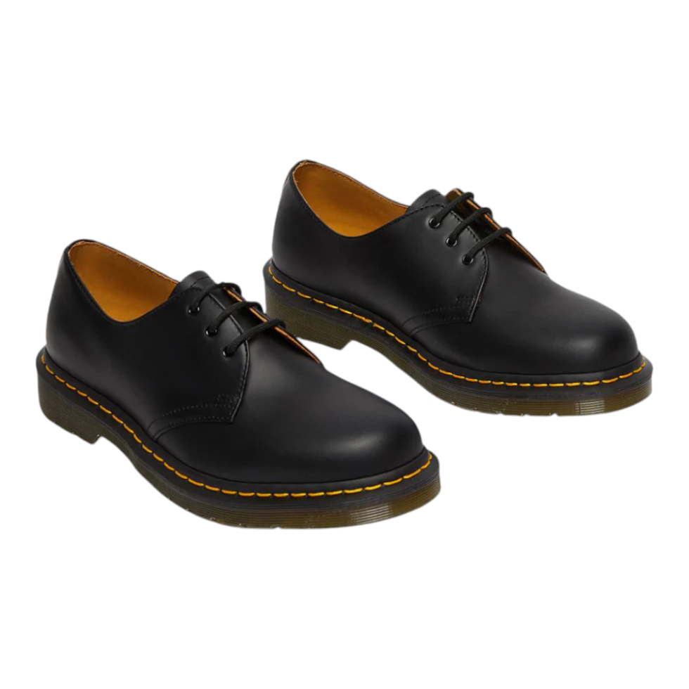 Dr. Martens 3 Eye Gibson Smooth Black נעלי יוניסקס