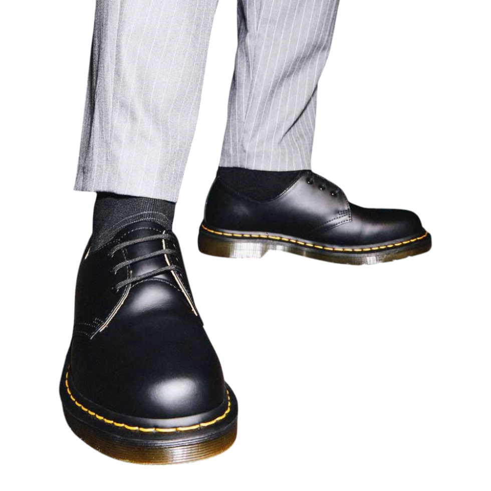 Dr. Martens 3 Eye Gibson Smooth Black נעלי יוניסקס