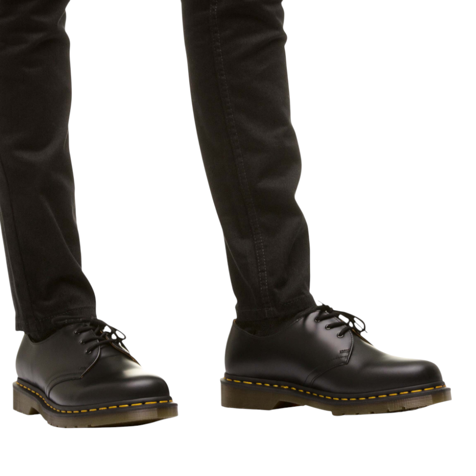Dr. Martens 3 Eye Gibson Smooth Black נעלי יוניסקס