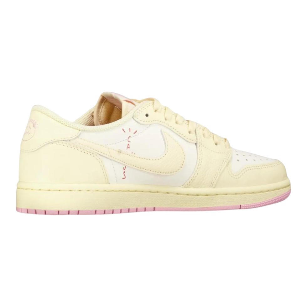 נעלי Travis Scott x Air Jordan 1 Low OG בצבע בז' מעור איכותי