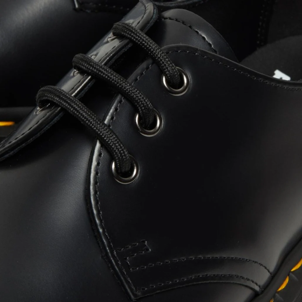 Dr. Martens 1461 Quad 3 Eye Shoe Polished Smooth Black נעלי יוניסקס