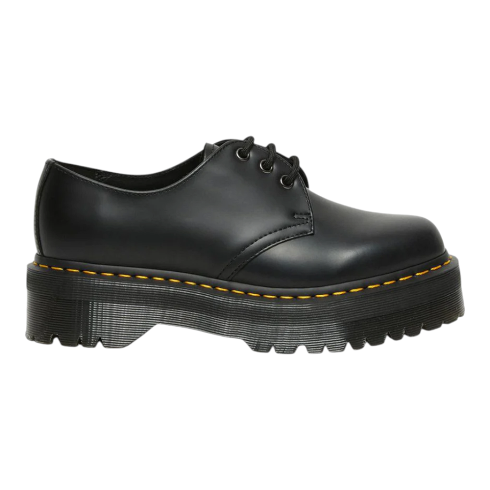 Dr. Martens 1461 Quad 3 Eye Shoe Polished Smooth Black נעלי יוניסקס