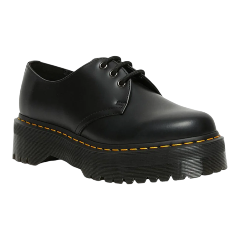 Dr. Martens 1461 Quad 3 Eye Shoe Polished Smooth Black נעלי יוניסקס