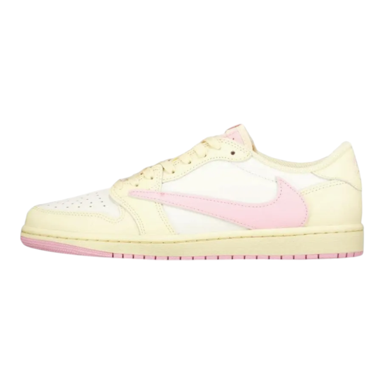 נעלי Travis Scott x Air Jordan 1 Low OG בצבע בז’ מעור איכותי